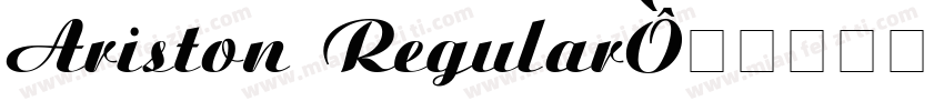 Ariston Regular字体转换